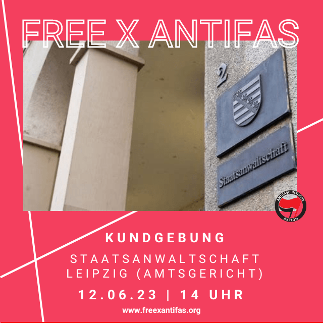 KATASTROPHALE HAFTBEDINGUNGEN IN DER JVA LEIPZIG | Kundgebung 12.06.2023 | 14:00 UHR | Staatsanwaltschaft Leipzig (Amtsgericht)